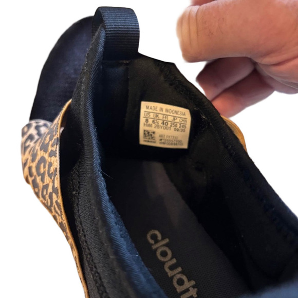 Adidas Puremotion Adapt Running Shoe - Black with Leopard Print | EUC | Sz 8 - Picture 6 of 6